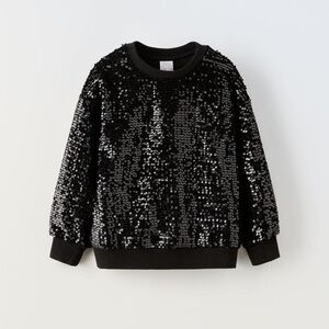 13-14Y. ZARA SEQUIN SWEATSHIRT